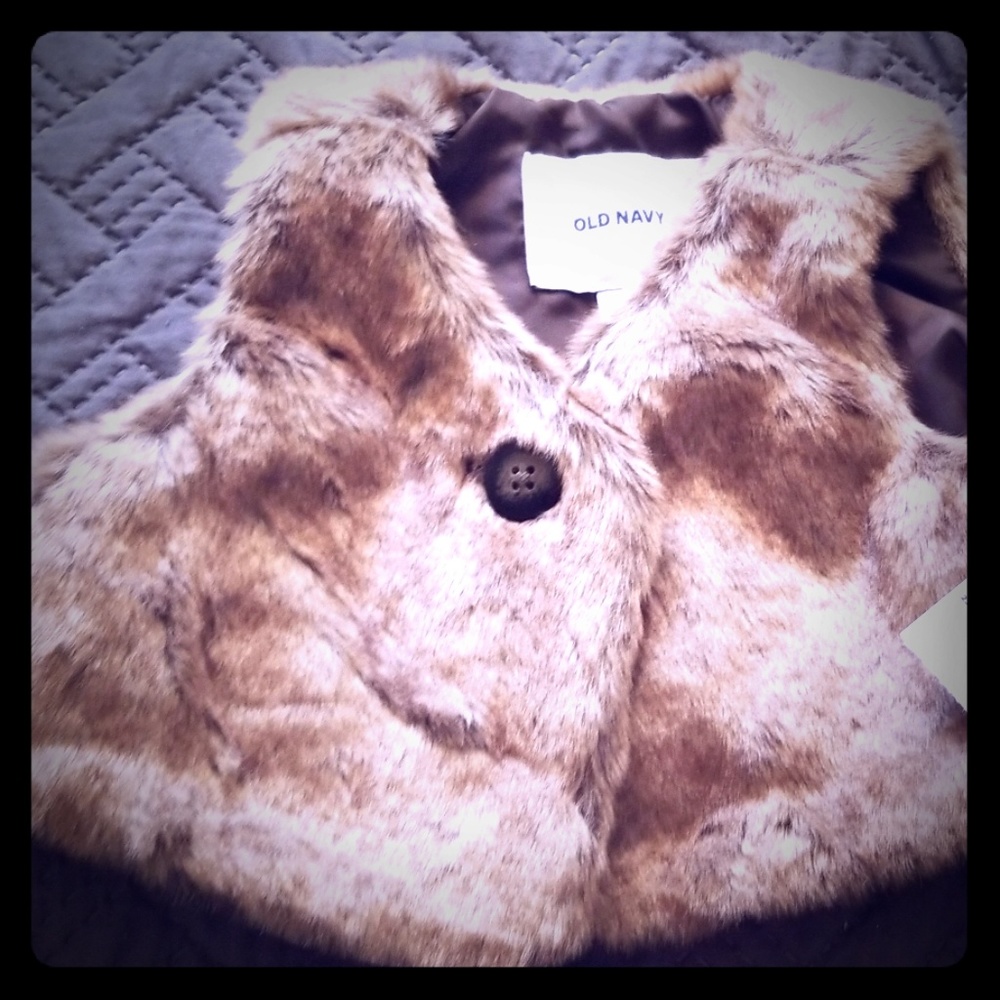 Faux Fur Baby Girl Vest